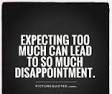 DISAPPOINTMENT